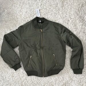 Kendall & Kylie Khaki Bomber Jacket